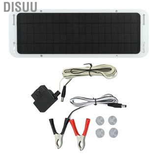 Disuu Solar Panel Kit 12V 5W Easy Installation Efficient Portable for Boats Outdoor Tractors Motorcycles