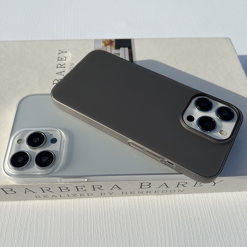 คลาสสิกที่เรียบง่ายเคลือบใสสีดําสีขาวเต็มป้องกันกรณีฮาร์ดสําหรับiPhone 13promax 14Promax 13Pro 13 14Pro 14 14Plus 17 12Pro 12Promax 15 15Promax 16 16Pro 16Promax 16Plus