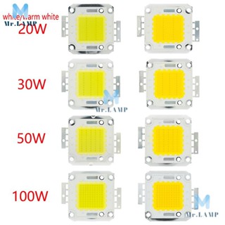 ชิปหลอดไฟ Led พลังงานสูง 10w 20w 30w 50w 100w 24x44mil 32v-34v 3200k-6500k 600-3000ma สีขาว