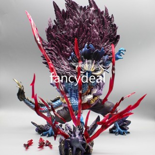 โมเดลฟิกเกอร์ PVC อนิเมะ One Piece Man Beast Form Kaidou Thunder Bagua GK ขนาด 45 ซม. ของเล่นสําหรับเด็ก