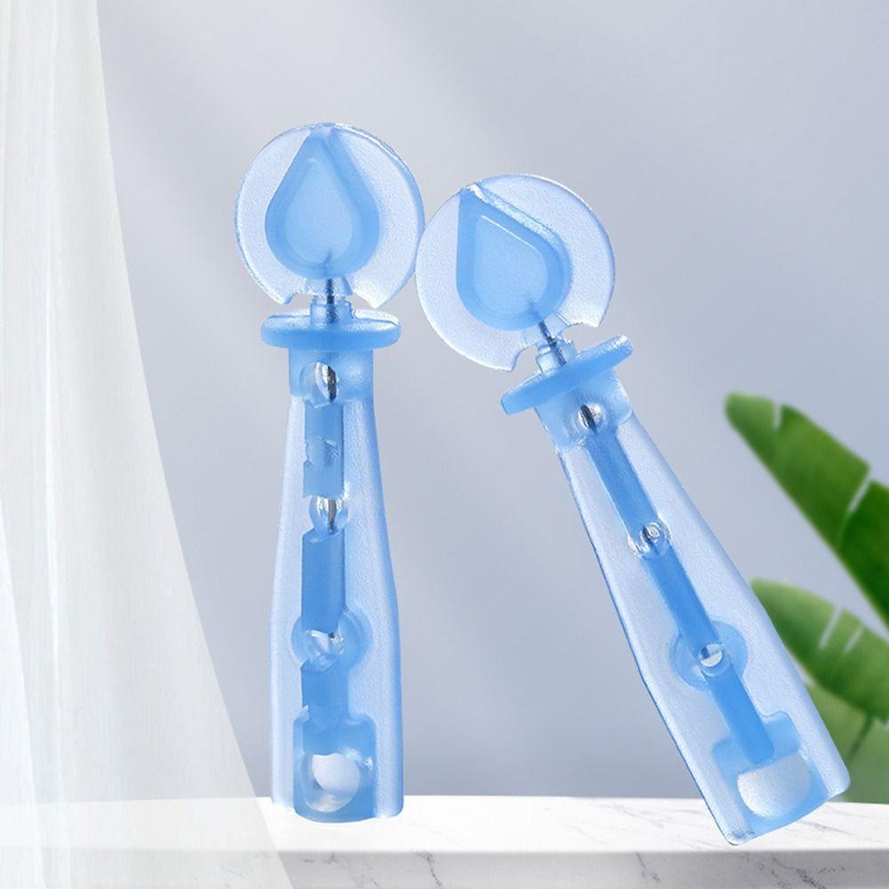 KODICE 50 ชิ้น/กล่องทิ้งเข็มสิว, Blackhead Remover Pimple Pins Blackhead Remover เครื่องมือ, Pimple Extractor เครื่องมือ Professional Skin Care Blue Pimple Pins ร้านเสริมสวย - รูปที่ 5