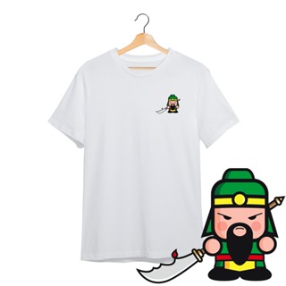 2023可爱 关圣帝君 Q版关羽 T恤 Guan Di Guan Yu Deities Tees Adult Unisex Premium Cotton T-Shirts