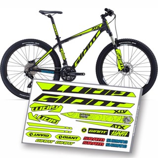 สติกเกอร์รูปลอก เปลี่ยนสีได้ สําหรับติดกรอบรถจักรยาน GIANT ATX | กรอบ MTB Deca