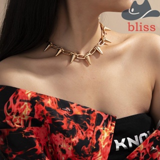 BLISS สร้อยคอโชคเกอร์ โลหะผสม สไตล์โกธิค ฮิปฮอป ฮาราจูกุ สําหรับผู้หญิง และผู้ชาย