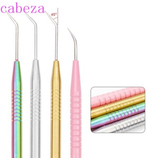 CABEZA ชุดที่ดัดขนตา สเตนเลส สีสันสดใส เครื่องมือแต่งหน้า ขนตา ไม้กายสิทธิ์ ทําความสะอาด แท่งขนตา หวีขนตา แยกขนตา แปรงเครื่องสําอาง อุปกรณ์แยกขนตา