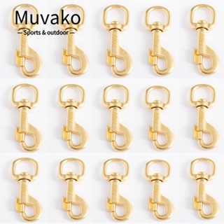 Muvako ตะขอโลหะ สีบรอนซ์ หมุนได้ 4 ขนาด สําหรับคล้องกระเป๋าเดินทางสัตว์เลี้ยง