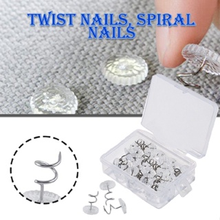 New 50pcs Clear Heads Twist Pins Fixed Fastener for Upholstery Blankets Sofa set