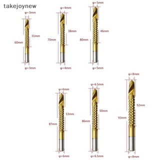 [takejoynew] ดอกสว่านเกลียว เหล็ก ความเร็วสูง 6 ชิ้น KLB