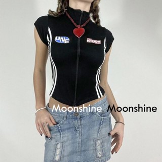 Moon  เสื้อครอป เสื้อแฟชั่นผู้หญิง y2k สีพื้น สําหรับผู้หญิง ใส่ไปคลับ ปาร์ตี้ 2023 NEW Beautiful ทันสมัย Comfortable สบาย A29J1G6 36Z230909