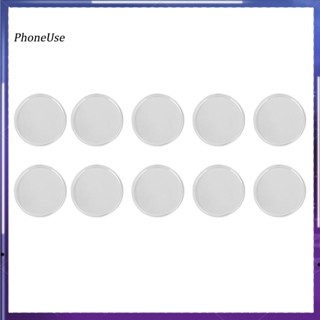 Phoneuse แผ่นแดชบอร์ด ทรงกลม กันลื่น สําหรับวางเครื่องประดับ น้ําหอม ในรถยนต์ 10 ชิ้น