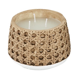 SB Design Square VP CANDLE HOLDER#440006/CEMENT/SMALL/EG Beige (10x10x8 ซม.) แบรนด์ VINTAGE PASSION