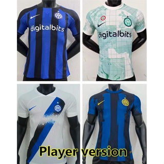 เสื้อกีฬาแขนสั้น ลายทีมชาติฟุตบอล Inter Player 2022 2023 คุณภาพสูง