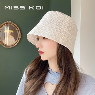 Misskoi [พร้อมส่ง] หมวกบักเก็ต กันแดด สไตล์ตะวันตก เข้ากับทุกการแต่งกาย แฟชั่นฤดูใบไม้ผลิ ฤดูร้อน สําหรับผู้หญิง