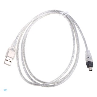 สายเคเบิ้ล USB 2 0 Male to IEEE 1394 4Pin Male iLink Firewire DV สําหรับกล้อง DV