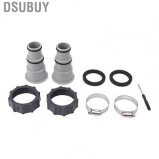 Dsubuy 2PCS Pool Hose Adapter W/Collar Replace Connection Pump For ARU US