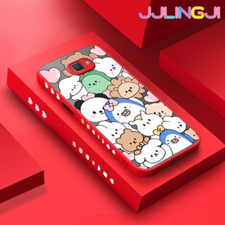 เคสโทรศัพท์มือถือแบบแข็ง ใส กันกระแทก ลายการ์ตูนสัตว์หน้ายิ้ม มีลายด้านข้าง สําหรับ Samsung J5 Prime J5 2015 J5008 J5009