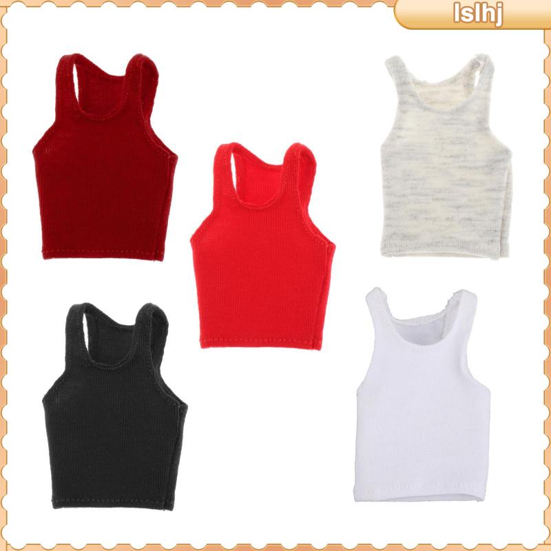 [Lslhj ] 1/12 Scale Male Figure Vest Cloth Miniature Clothing for 6''Figures