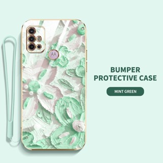 เคสโทรศัพท์มือถือ ซิลิโคน ทนต่อแรงกระแทก ลายภาพวาดสีน้ํามัน รูป Motorola Moto G20 G10 G30 คุณภาพสูง แบบสร้างสรรค์
