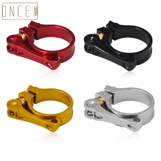 【ONCEMOREAGAIN】Seatpost Clamp 30.5g Aluminum Alloy Fine-tuning Screw Design Full CNC Parts