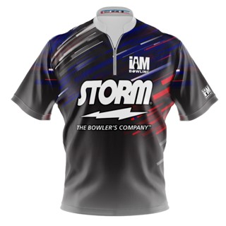 Storm เสื้อโปโล แขนสั้น พิมพ์ลายโบว์ลิ่ง DS 1527-ST 3D