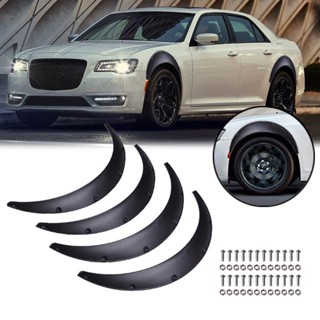 Lantop บังโคลนล้อรถยนต์ สีดํา สําหรับ Chrysler 300 300C 2006-2021