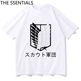 [S-5XL]Attack on Titan T Shirt Men Funny Harajuku Graphic Manga Shingeki No Kyojin Unisex  Mikasa Eren Tees Anime Tshirt