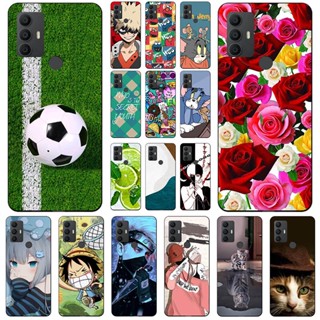 เคสซิลิโคนนิ่ม ลายการ์ตูนฟุตบอล สําหรับ TCL 30SE 6165 TCL 305 6102D TCL 306 X668 6102H TCL 30E 6127