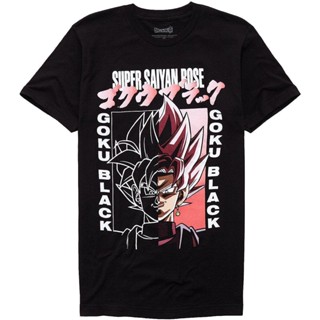 เสื้อยืด พิมพ์ลาย Dragon Ball Super Super Saiyan Rose Goku สีดํา