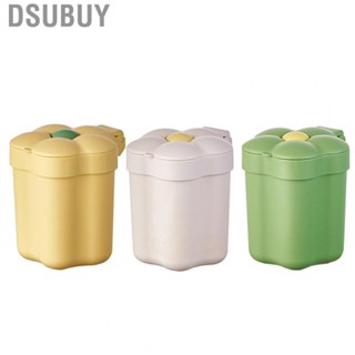 Dsubuy Mini Desktop Bin  Small Garbage Can Large Opening Plastic with Lid for Office Meeting Room