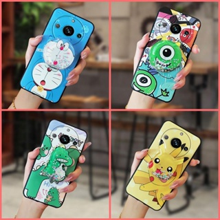 Cute TPU Phone Case For OPPO Realme11 Pro/11 Pro+ Dirt-resistant Shockproof glisten foothold Waterproof phone stand holder