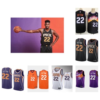 Phoenix Suns #22 Deandre Ayton เสื้อสเวตเตอร์ของเสื้อบาสเก็ตบอล NBA Jersey