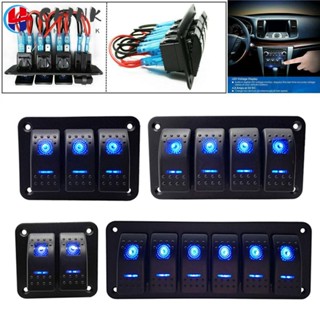 Chink แผงสวิตช์โยก LED กันน้ํา สําหรับซ่อมแซมเรือ 12V 24V DIY