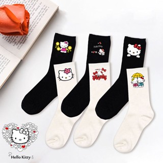 ถุงน่องอุ่นขา ลาย Hello Kitty น่ารัก แฟชั่นสําหรับผู้ชาย และผู้หญิง