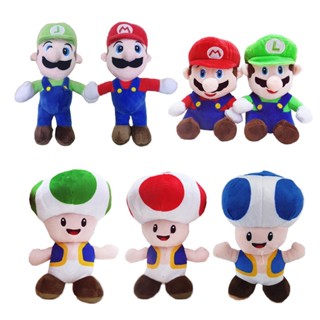 ตุ๊กตาฟิกเกอร์ mario luigi mushroom man kibbio ของเล่นสําหรับเด็ก
