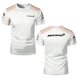 ใหม่ เสื้อยืดลําลอง แขนสั้น คอกลม พิมพ์ลาย F1 One Mclaren Team Racing Car 3D แฟชั่นฤดูร้อน สําหรับผู้ชาย ผู้หญิง เหมาะกับการเล่นกีฬา