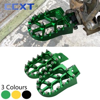 ที่พักเท้ารถจักรยานยนต์ CNC สําหรับ Kawasaki KX65 KX80 kX85 KX100 KX112 KLX140 KLX140L KLX140G 1998-2022 2023