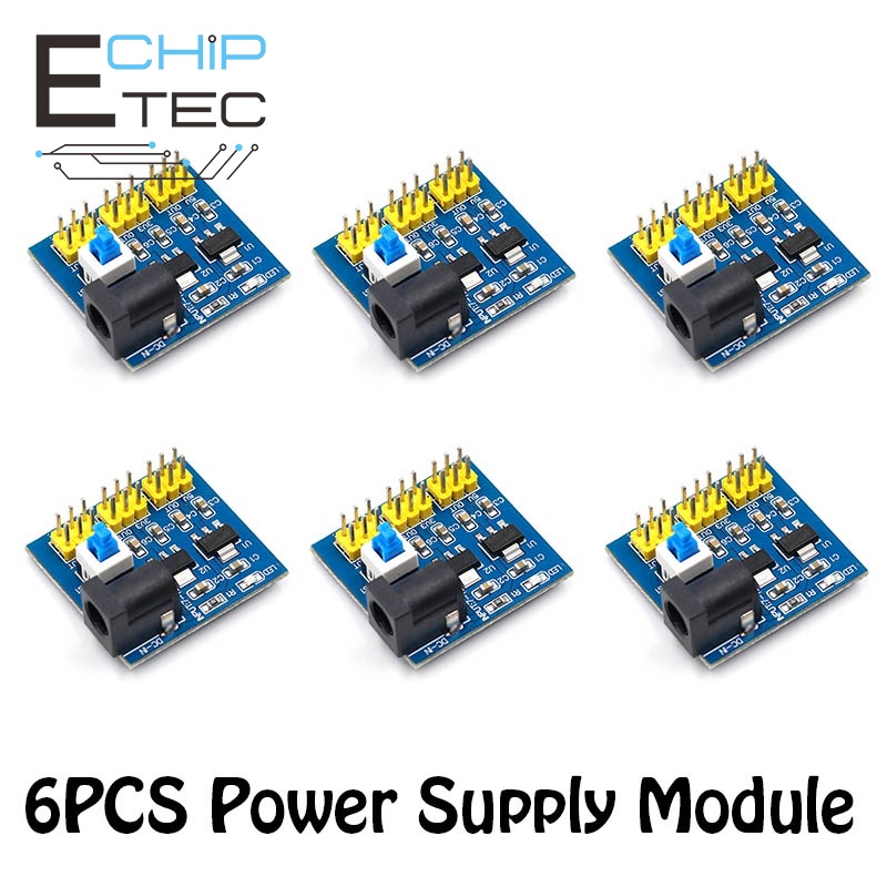 6PCS 12V ถึง 3.3V 5V DC-DC Step-Down Step-Down โมดูลแหล่งจ่ายไฟ 3.3V 5V 12V หลายเอาต์พุตแรงดันไฟฟ้าแ