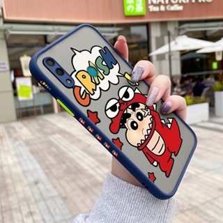 เคสซิลิโคนใส ขอบสี่เหลี่ยม กันกระแทก ลายการ์ตูนชินจัง สําหรับ Huawei Y7 2019 Y7 Prime 2019