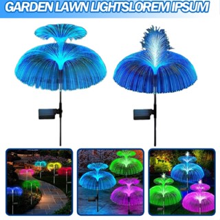 Solar Garden Lights 7 Colors Changing Double-deck Jellyfish Solar Yard Lights