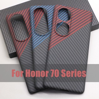 Hanwor เคสโทรศัพท์มือถือคาร์บอนไฟเบอร์ บางพิเศษ แนวธุรกิจ สําหรับ Honor 70 Pro Plus Honor 70 Pro