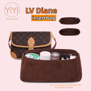 LV [YiYi] กระเป๋าจัดระเบียบ ใส่เครื่องสําอาง หนังกลับ และผ้าสักหลาด สําหรับเดินทาง