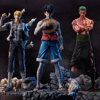 ใหม่ ฟิกเกอร์อนิเมะ One Piece 3D2Y Luffy Sanji Monkey D. โมเดลฟิกเกอร์ PVC รูปการ์ตูนอนิเมะ Luffy Zoro Bandages Silence ของเล่นสําหรับเด็ก