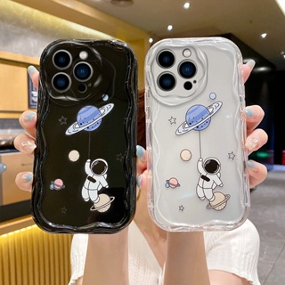 เคสโทรศัพท์มือถือแบบนิ่ม TPU กันกระแทก ลายการ์ตูนนักบินอวกาศ 3D ขอบโค้ง แวววาว สําหรับ Xiaomi Mi 11 Lite 5G NE 4G 12T Pro 12 Lite