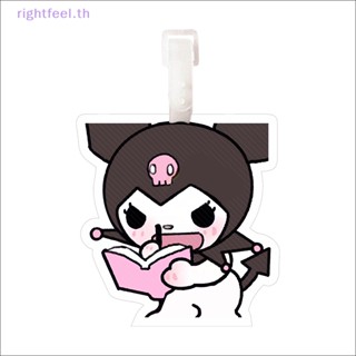 Rightfeel.th พวงกุญแจ จี้ตุ๊กตาการ์ตูนอนิเมะ Sanrio Kuromi น่ารัก สําหรับห้อยกระเป๋าเป้สะพายหลัง กระเป๋าเดินทาง