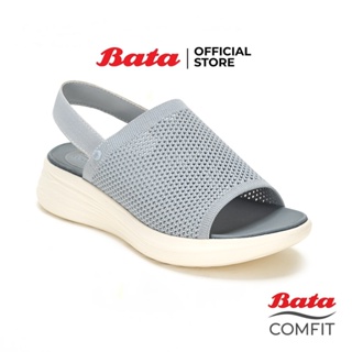 Bata บาจา Comfit รองเท้าเพื่อสุขภาพ แบบรัดส้น พร้อมเทคโนโลยีคุชชั่น รองรับน้ำหนักเท้า สำหรับผู้หญิง รุ่น BLOOM2 สีฟ้า 6012002 สีดำ 6016002