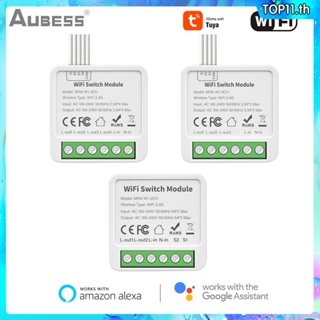 Aubess Tuya Smart Switch Breaker 2/3/4 Gang Wifi App/ควบคุมด้วยเสียงตั้งเวลาบ้านอัตโนมัติการเชื่อมโยง Alexa Google top111.th