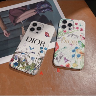 พร้อมส่ง เคสโทรศัพท์มือถือ ลายผีเสื้อ ดอกไม้ สําหรับ iphone 14 13 14promax 13 13pro 13promax 12 11 promax