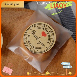 Liaoy สติกเกอร์ป้ายแท็ก ลาย Thank You ขนาด 3.5 ซม. สําหรับตกแต่งเค้ก 12 ชิ้น ต่อแผ่น