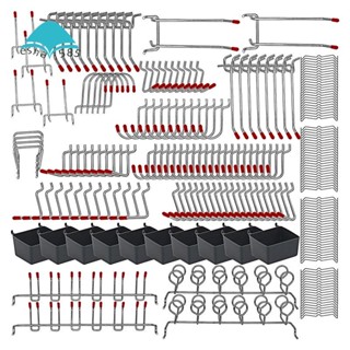 ชุดตะขอโลหะ 228 ชิ้น สําหรับจัดเก็บอุปกรณ์ระบบเก็บของ