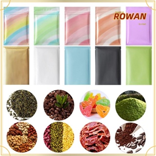 Rowans ถุงฟอยล์อลูมิเนียม สีรุ้ง เนื้อแมตต์ มีซิปล็อค สําหรับใส่เครื่องประดับ